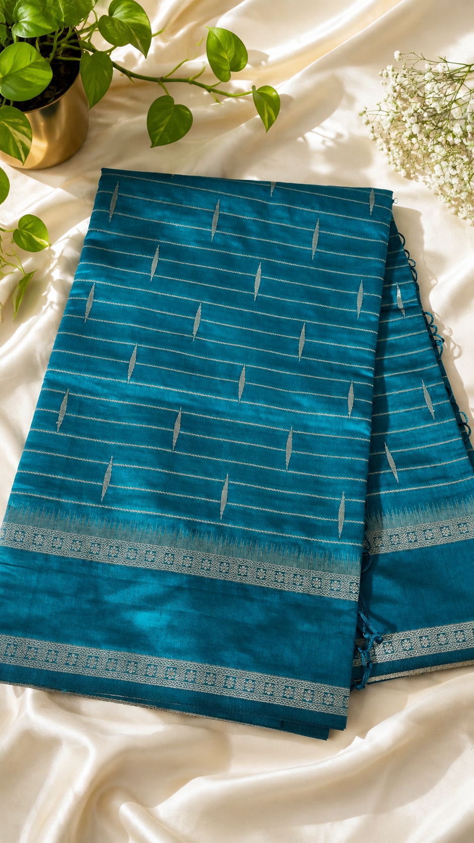 💙 Neelambari – Velhari Soft Silk Kanjivaram Saree