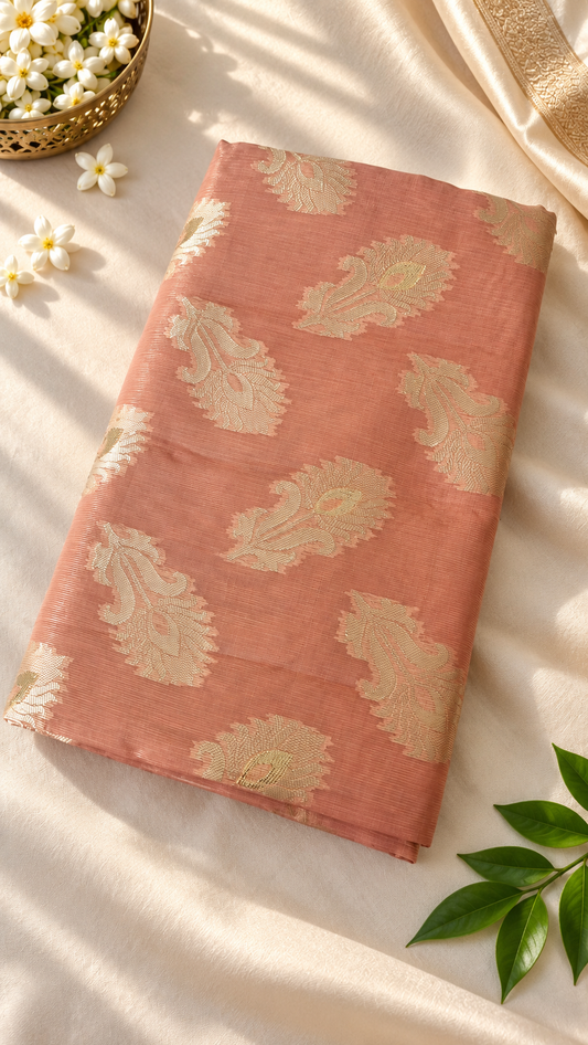 Dusty Rose peach Soft Silk